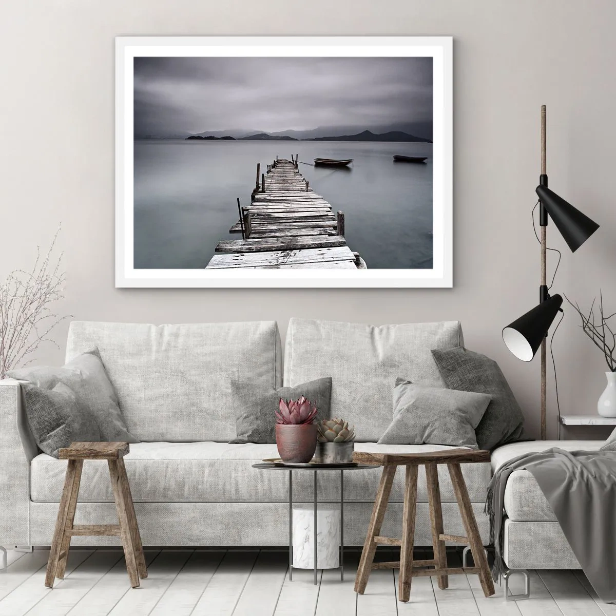 Plakat i hvid ramme - Du kan tage af sted i morgen - 70x50 cm