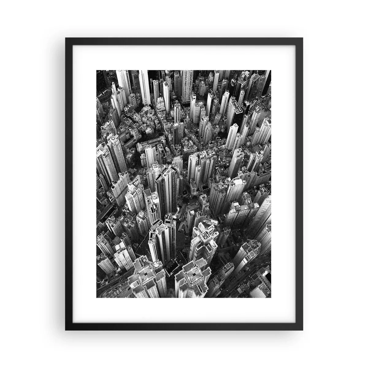 Plakat i sort ramme - Stadig højere og højere - 40x50 cm