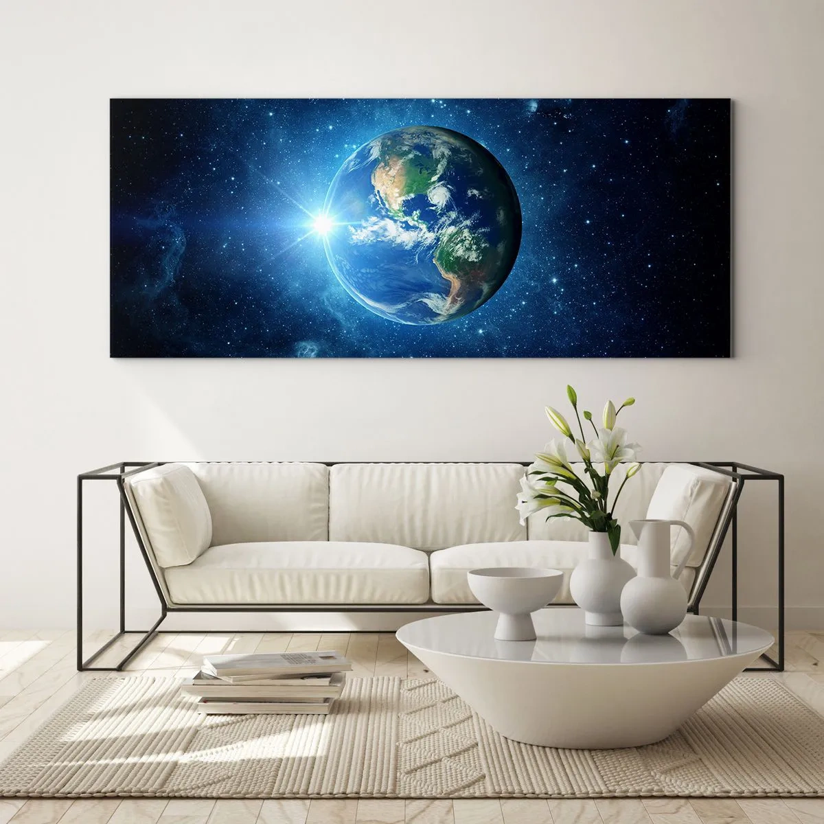 Billede på glas - Vi er i himlen - 90x30 cm