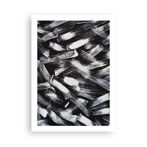 Plakat - Abstraktion i den industrielle ånd - 50x70 cm