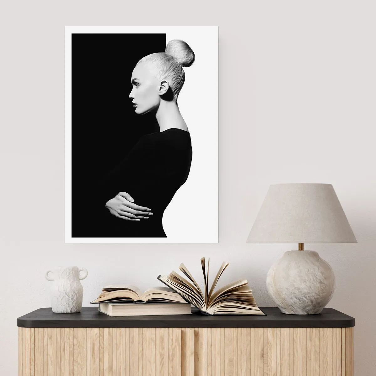 Plakat - Blot en kvinde - 70x100 cm