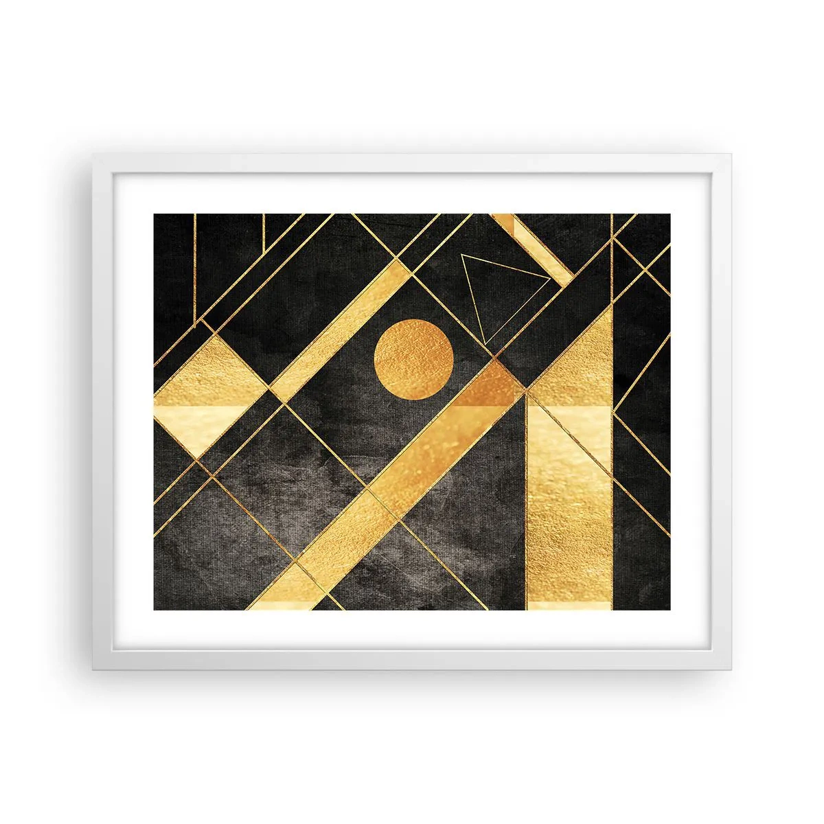 Plakat i hvid ramme - Ørkenens sol - 50x40 cm