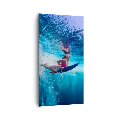 Lærredstryk - Billede på lærred - Dybden af glæde - 65x120 cm