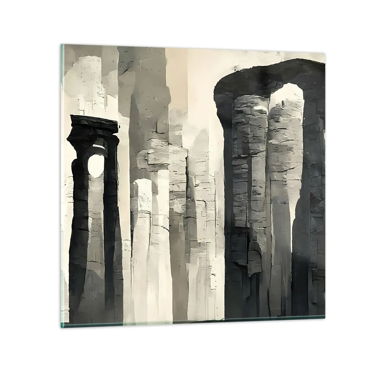 Billede på glas - Antikkens majestæt - 30x30 cm
