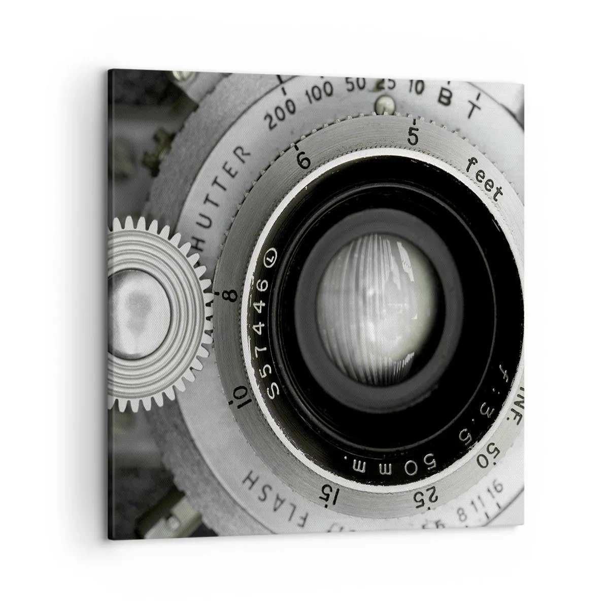 Lærredstryk - Billede på lærred - Historien om Hollywood - 50x50 cm