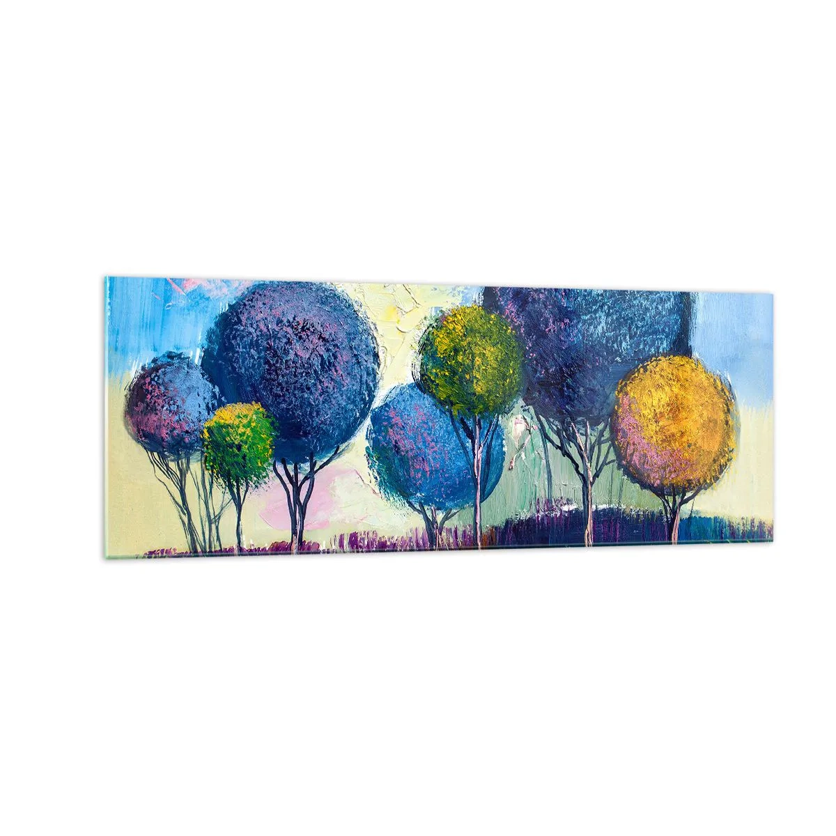 Billede på glas - Kugle - idealets form - 140x50 cm