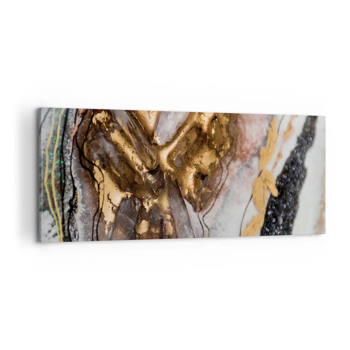 Lærredstryk - Billede på lærred - Jord element - 100x40 cm