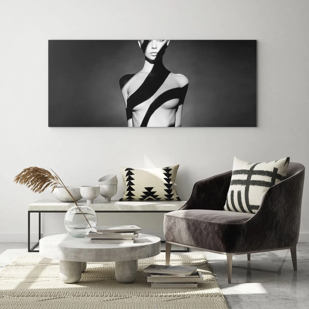 Billede på glas - I blænding og skygge - 120x50 cm