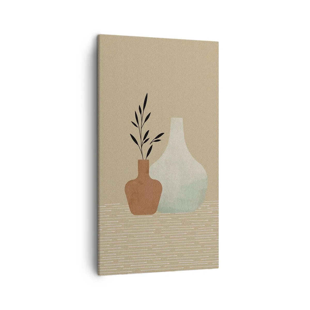 Lærredstryk - Billede på lærred - Vase og dens idé - 45x80 cm
