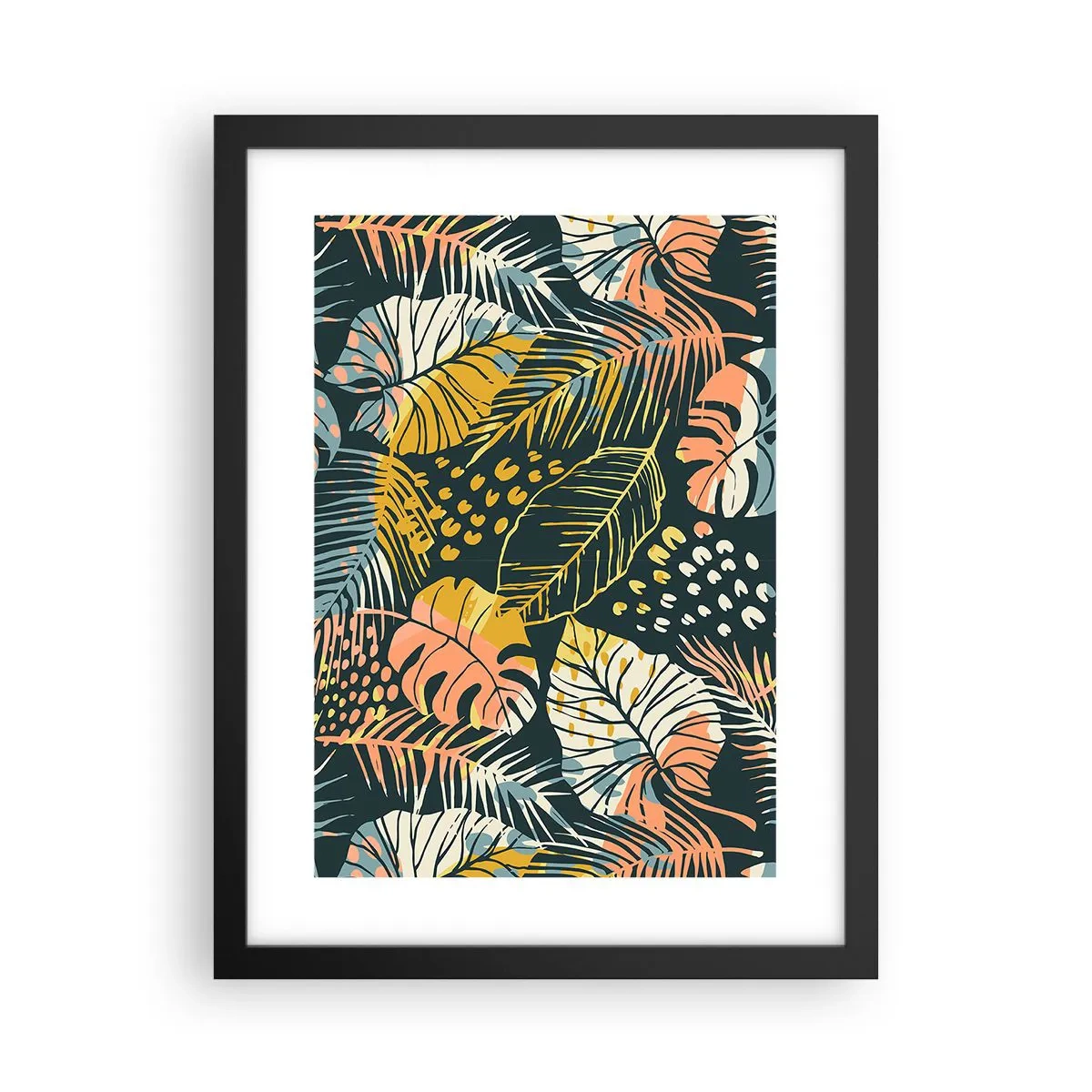 Plakat i sort ramme - Løvrig fantasi - 30x40 cm