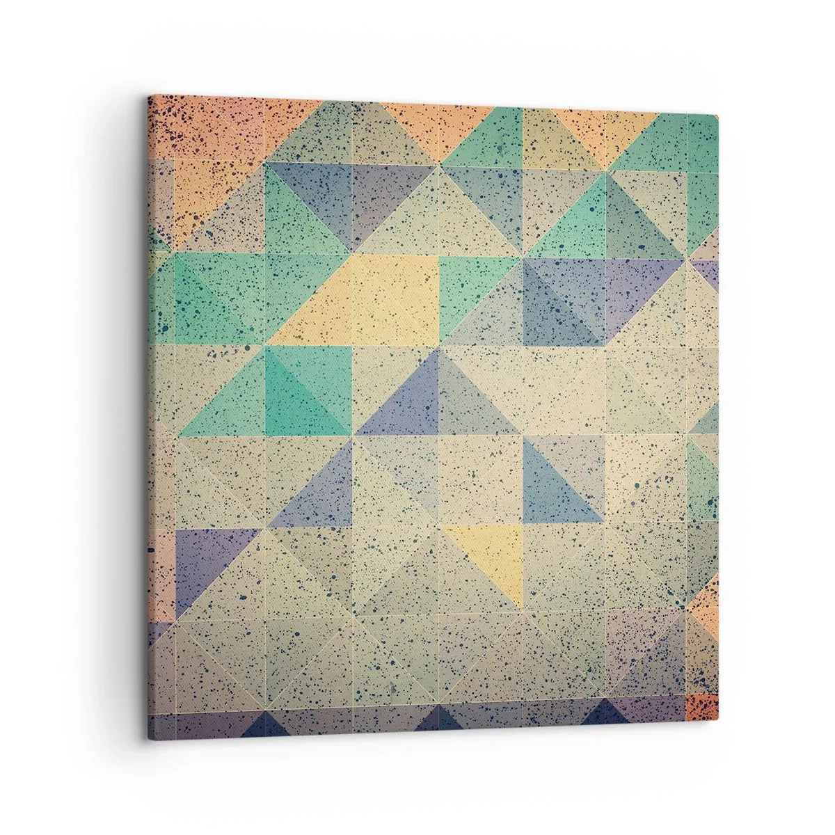 Lærredstryk - Billede på lærred - Republikken trekanter - 50x50 cm
