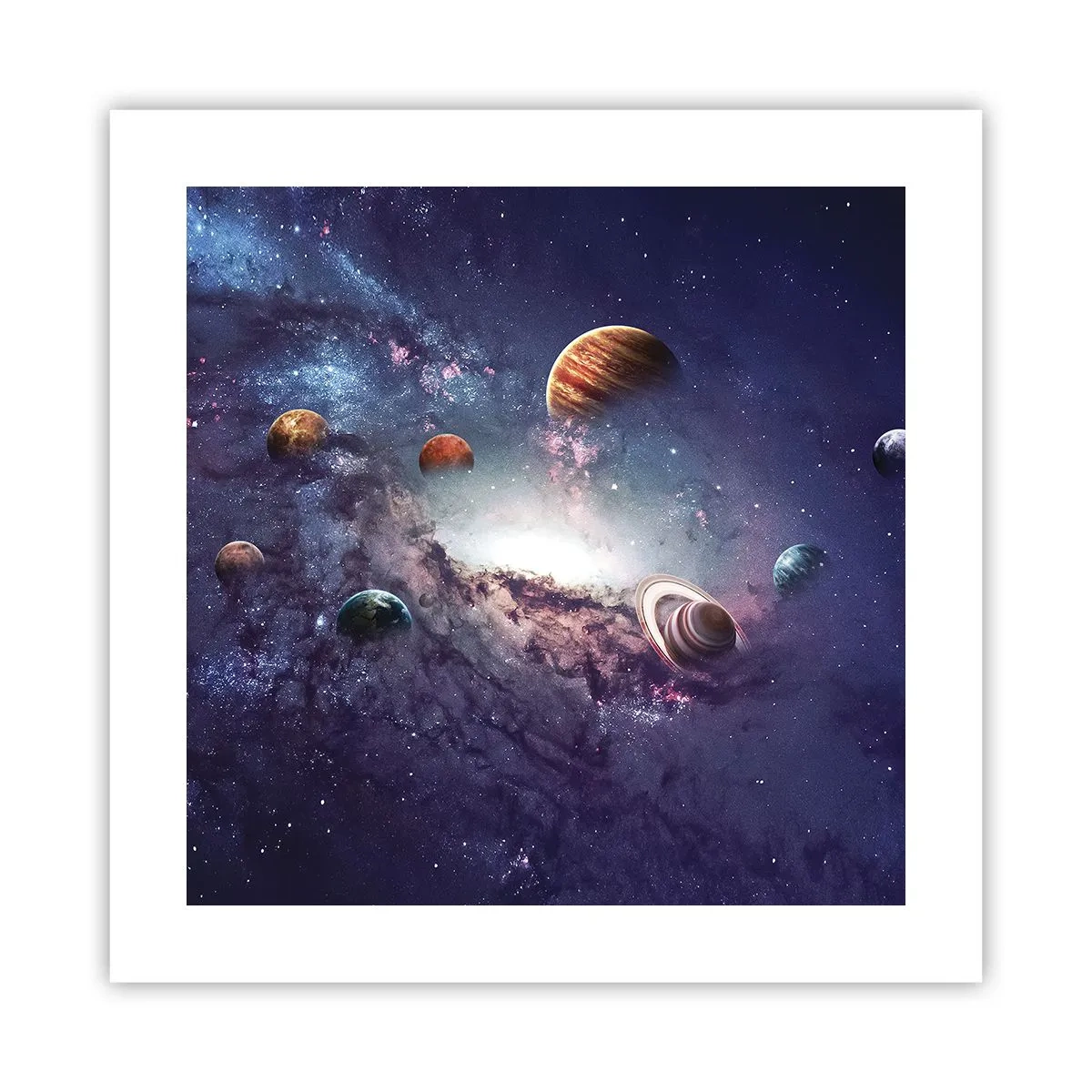 Plakat - Systemet med soldans - 40x40 cm