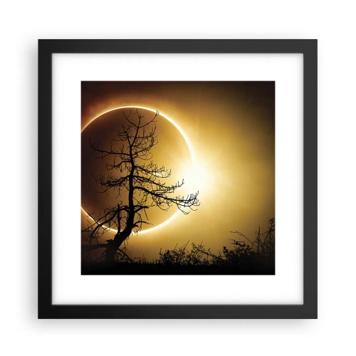 Plakat i sort ramme - Total formørkelse - 30x30 cm