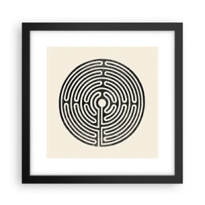 Plakat i sort ramme - Mystisk orden - 30x30 cm