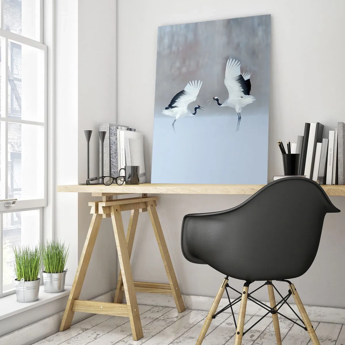 Billede på glas - Danser i tågen - 70x100 cm