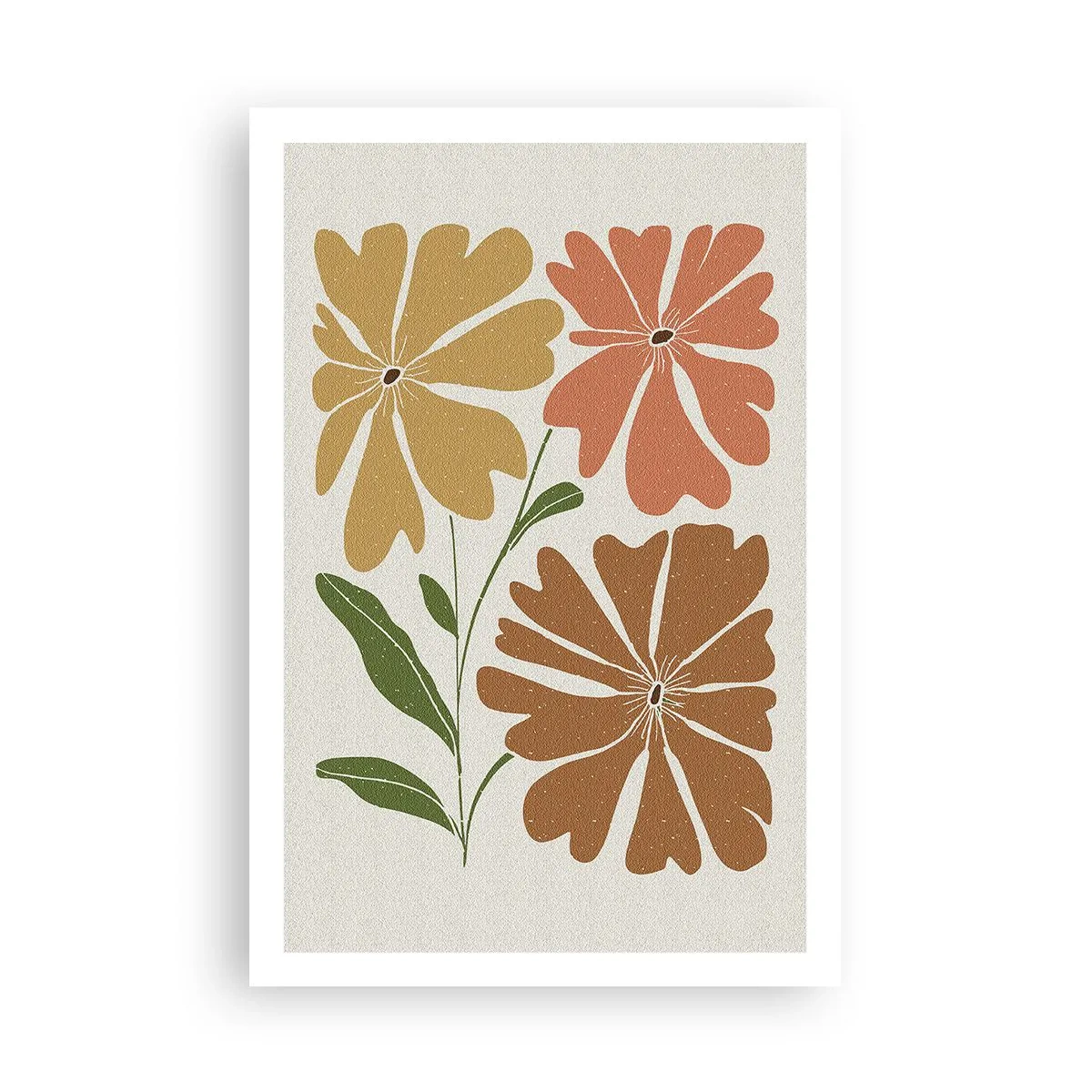 Plakat - Natur og geometri - 61x91 cm