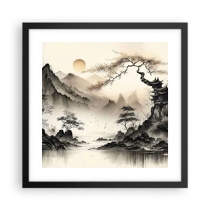 Plakat i sort ramme - Orientens unikke charme - 40x40 cm