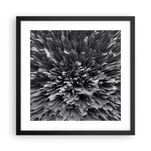 Plakat i sort ramme - Det kan ikke blive skarpere end dette - 40x40 cm