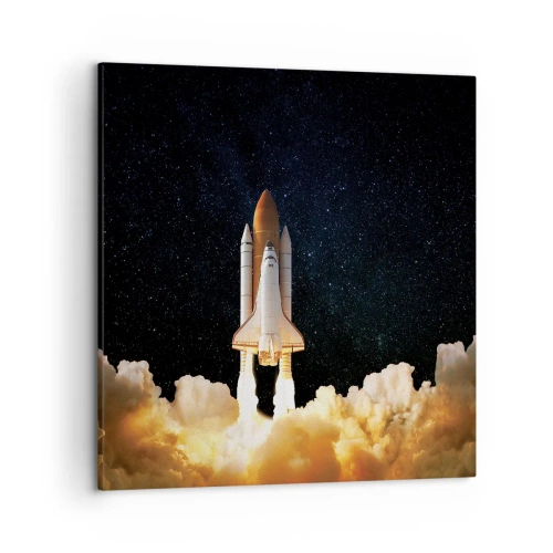 Lærredstryk - Billede på lærred - Ad astra! - 50x50 cm