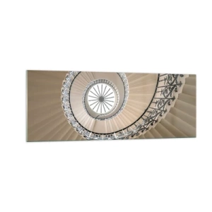 Billede på glas - I midten af en skal - 140x50 cm