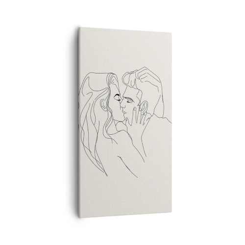 Lærredstryk - Billede på lærred - Forviklet i følelser - 55x100 cm
