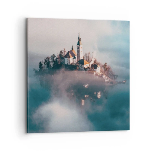 Lærredstryk - Billede på lærred - Drømmeøen - 70x70 cm