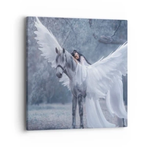 Lærredstryk - Billede på lærred - Inspireret øjeblik - 40x40 cm