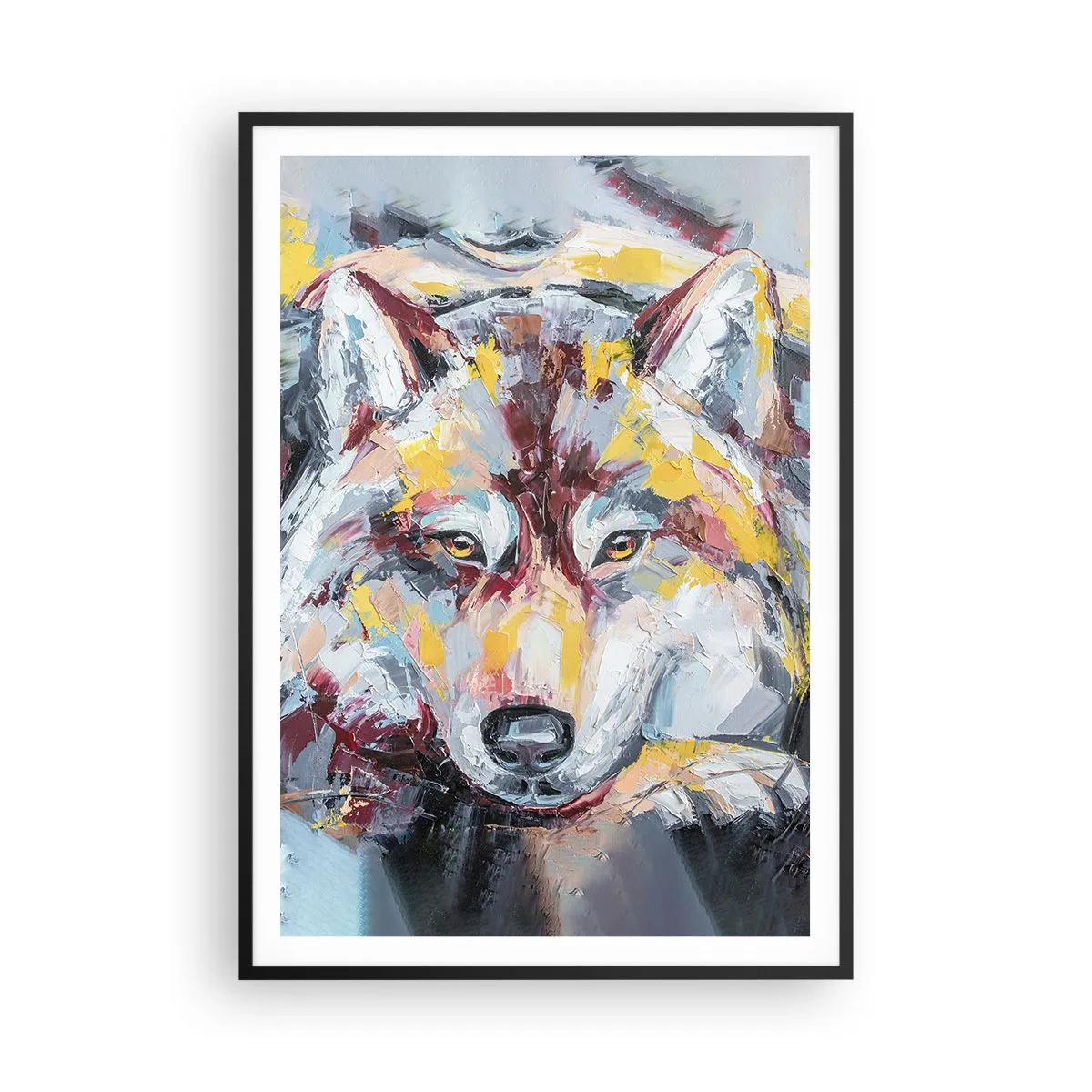 Plakat i sort ramme - Fred blandt kære - 70x100 cm