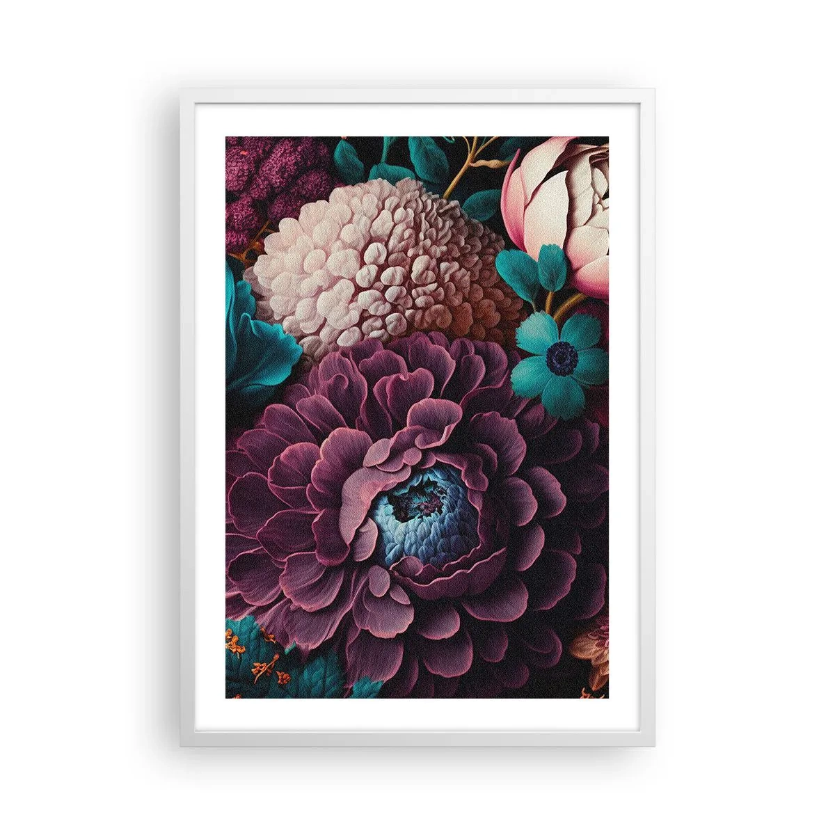 Plakat i hvid ramme - Natur i overflod - 50x70 cm