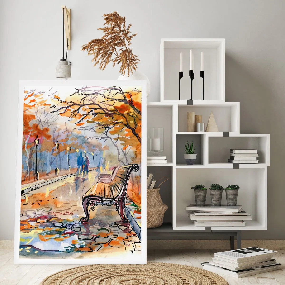 Plakat - Gå sammen ind i efteråret - 70x100 cm