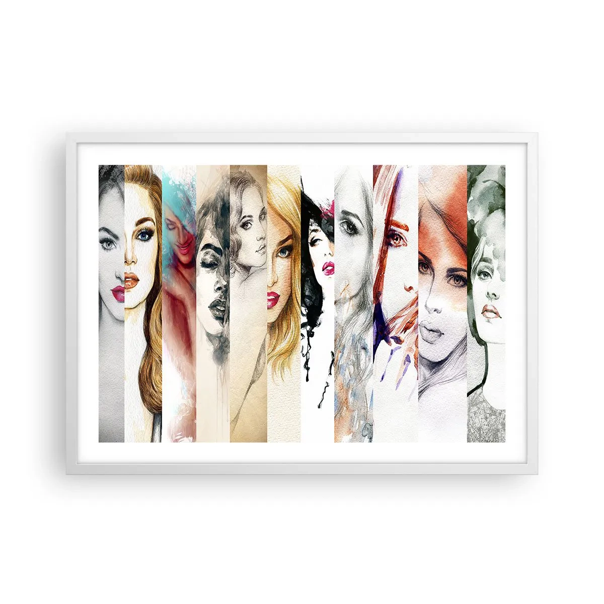 Plakat i hvid ramme - Og det er altid DIG - 70x50 cm