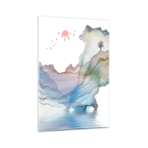 Billede på glas - Mod krystalbjergene - 70x100 cm