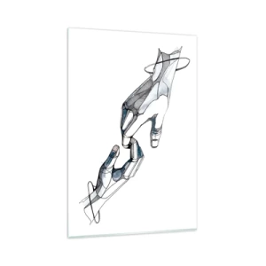 Billede på glas - En god gestus - 80x120 cm