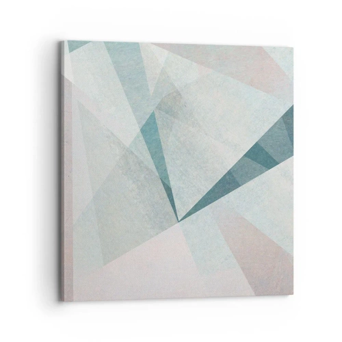 Lærredstryk - Billede på lærred - Rolig og alligevel dynamisk - 70x70 cm