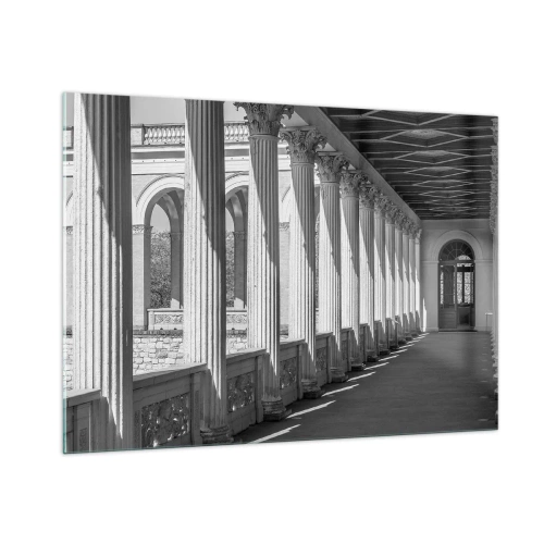 Billede på glas - Solrig arkade - 100x70 cm