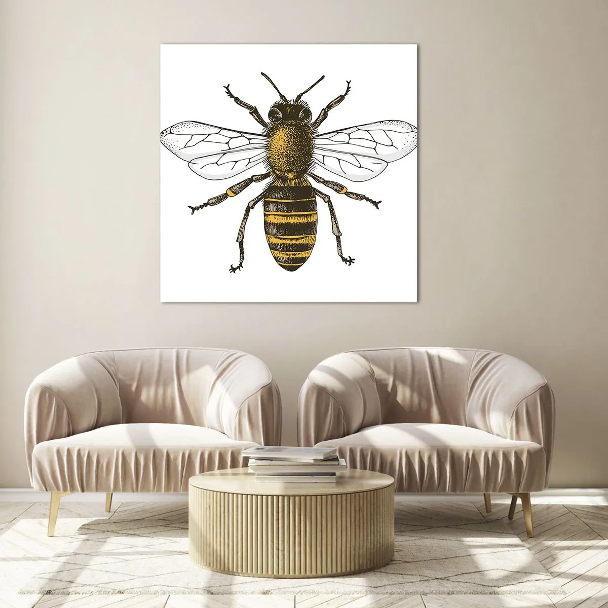 Billede på glas - Smuk og god - 60x60 cm