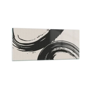 Billede på glas - Fejende og cirkulær - 120x50 cm