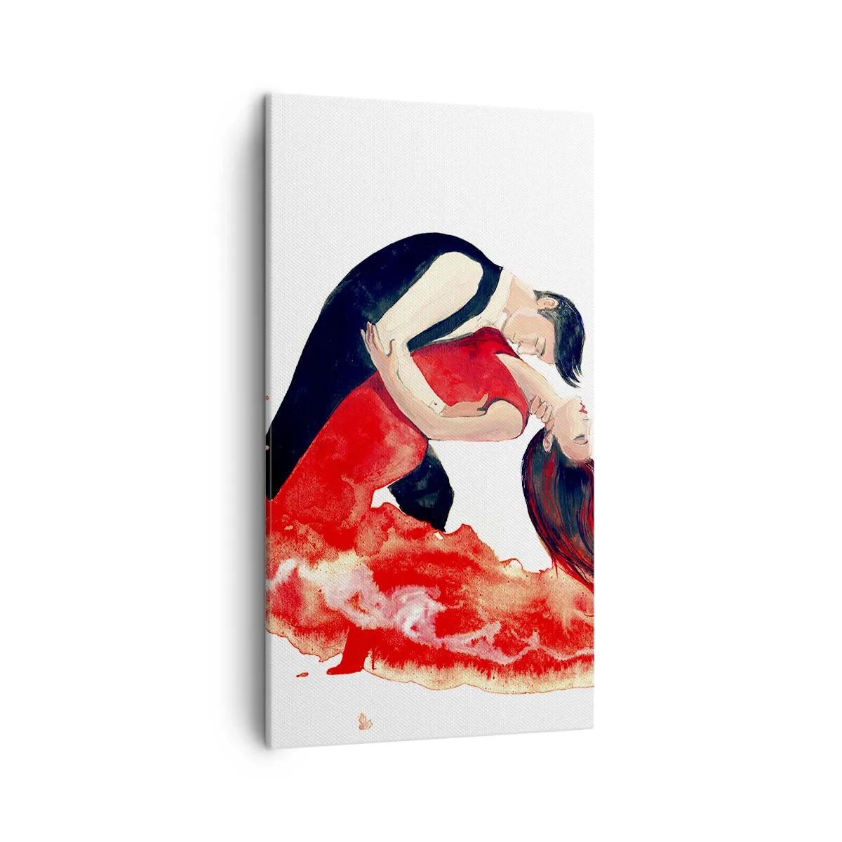 Lærredstryk - Billede på lærred - Tango - en sensuel bølge - 45x80 cm