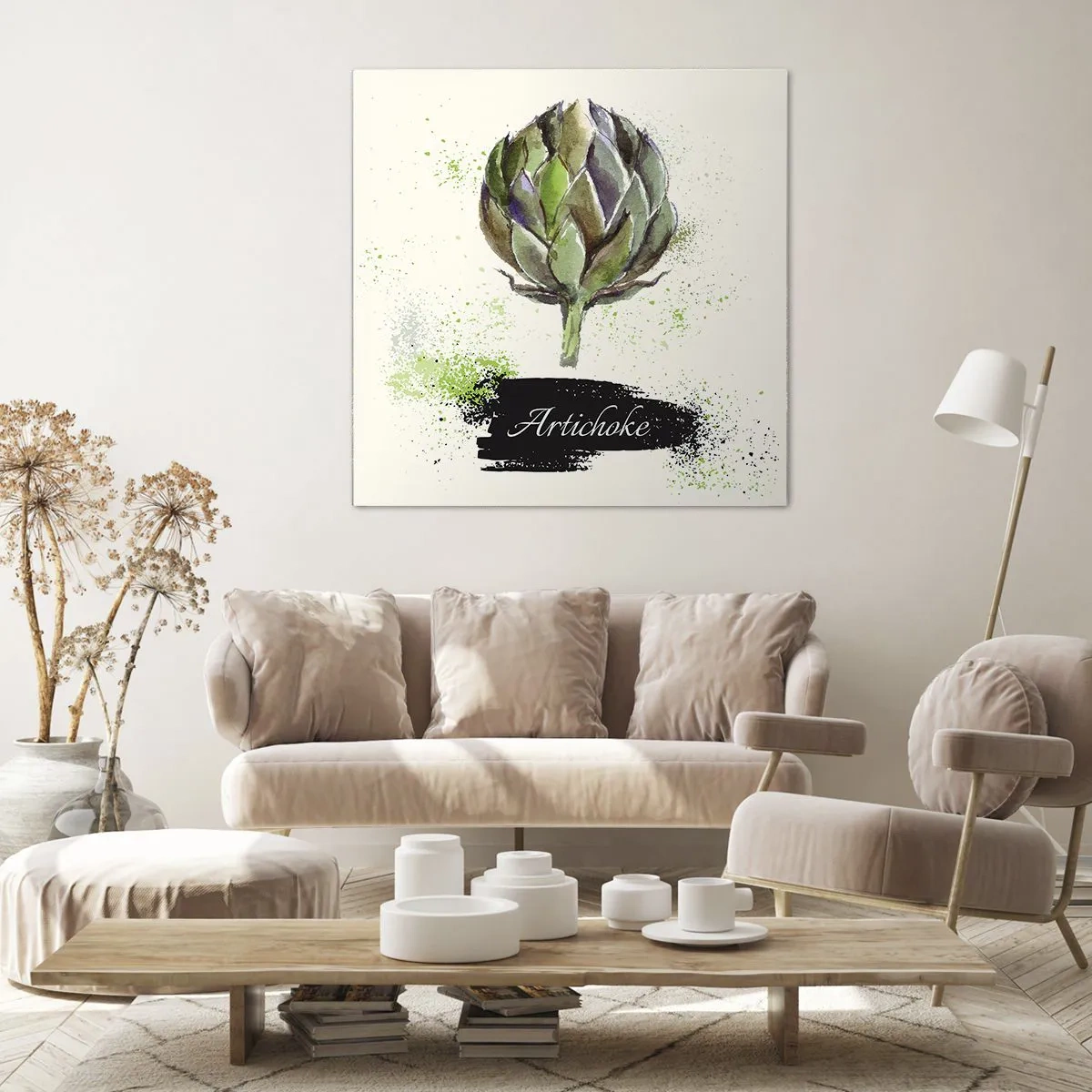 Lærredstryk - Billede på lærred - Eviva grøntsager! - 50x50 cm
