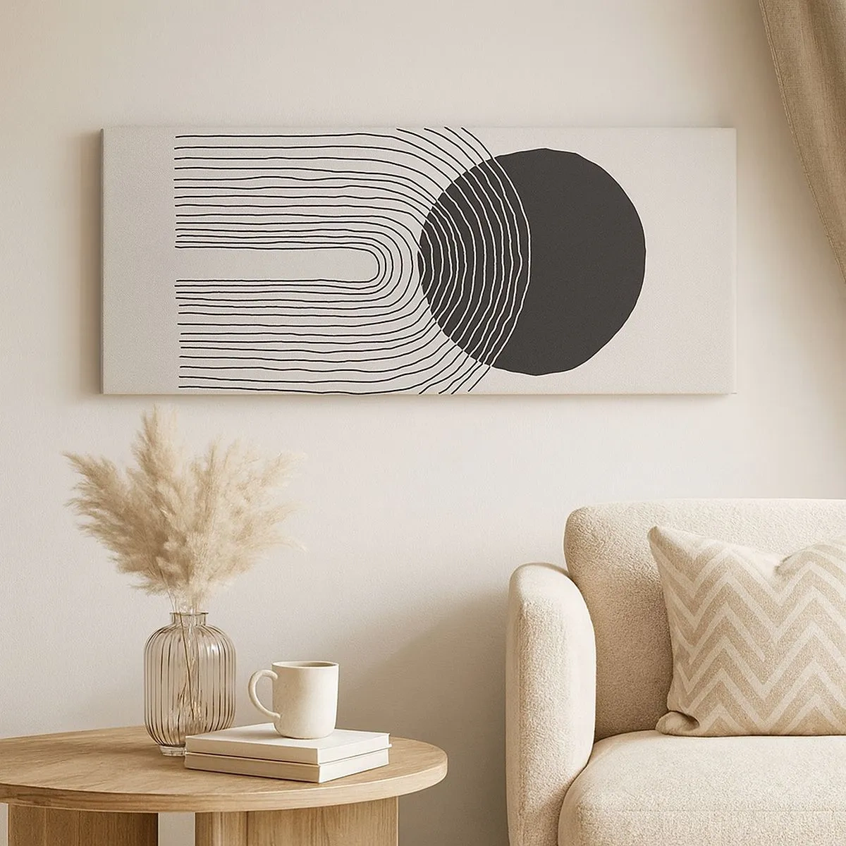 Lærredstryk - Billede på lærred - Rystende og selvsikker - 100x40 cm