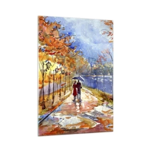Billede på glas - Sammen indtil tidsfristen - 50x70 cm