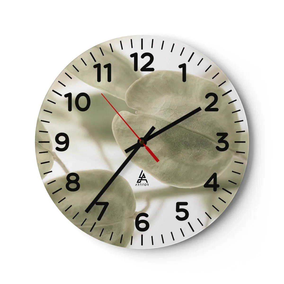 Vægur, Uret - I begyndelsen var der blade... - 40x40 cm