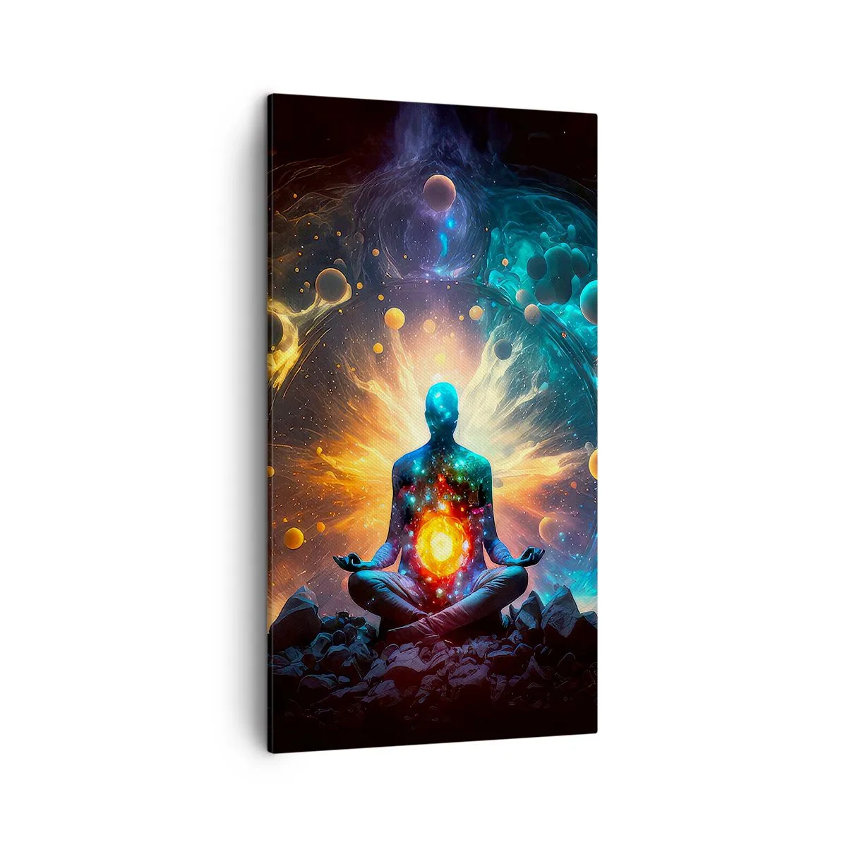 Lærredstryk - Billede på lærred - Kosmisk ro - 45x80 cm