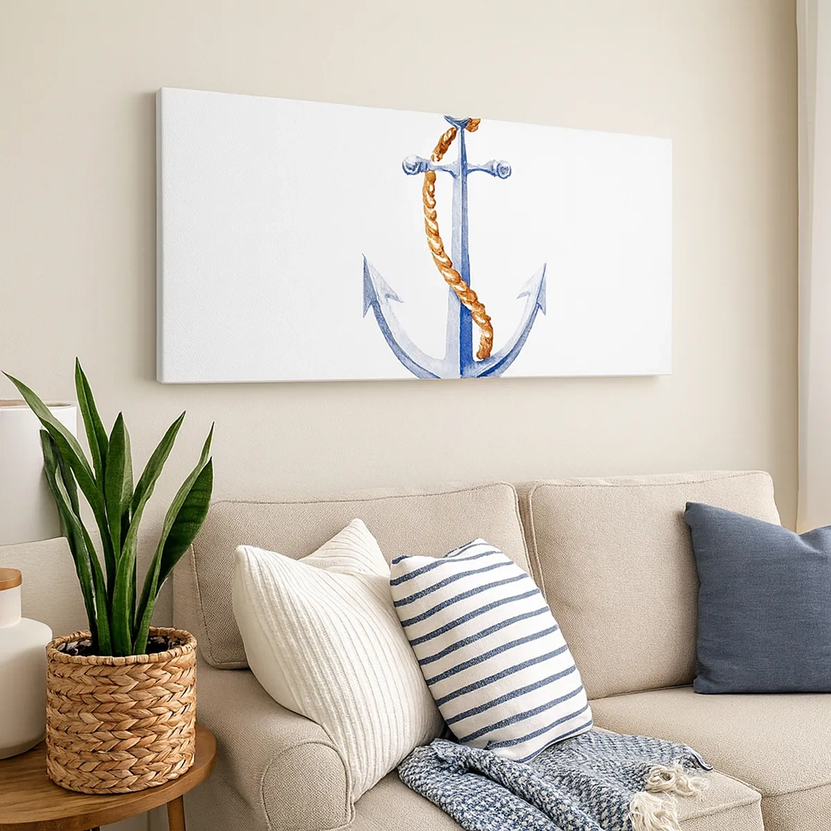 Lærredstryk - Billede på lærred - Ahoj eventyr! - 30x30 cm