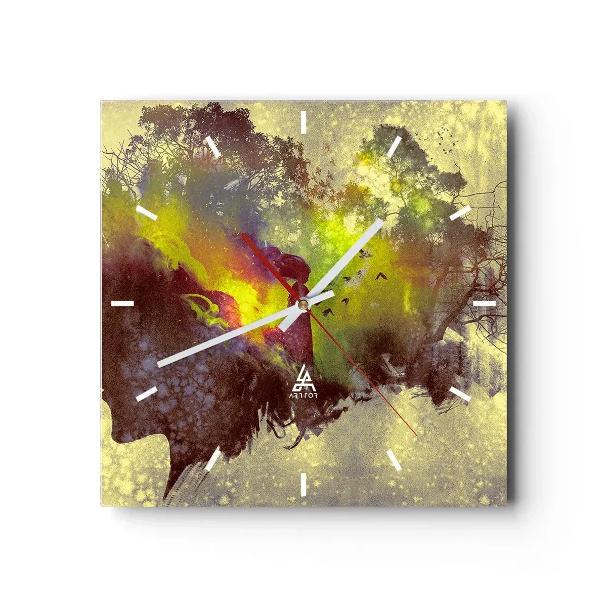 Vægur, Uret - Moder Natur - 30x30 cm