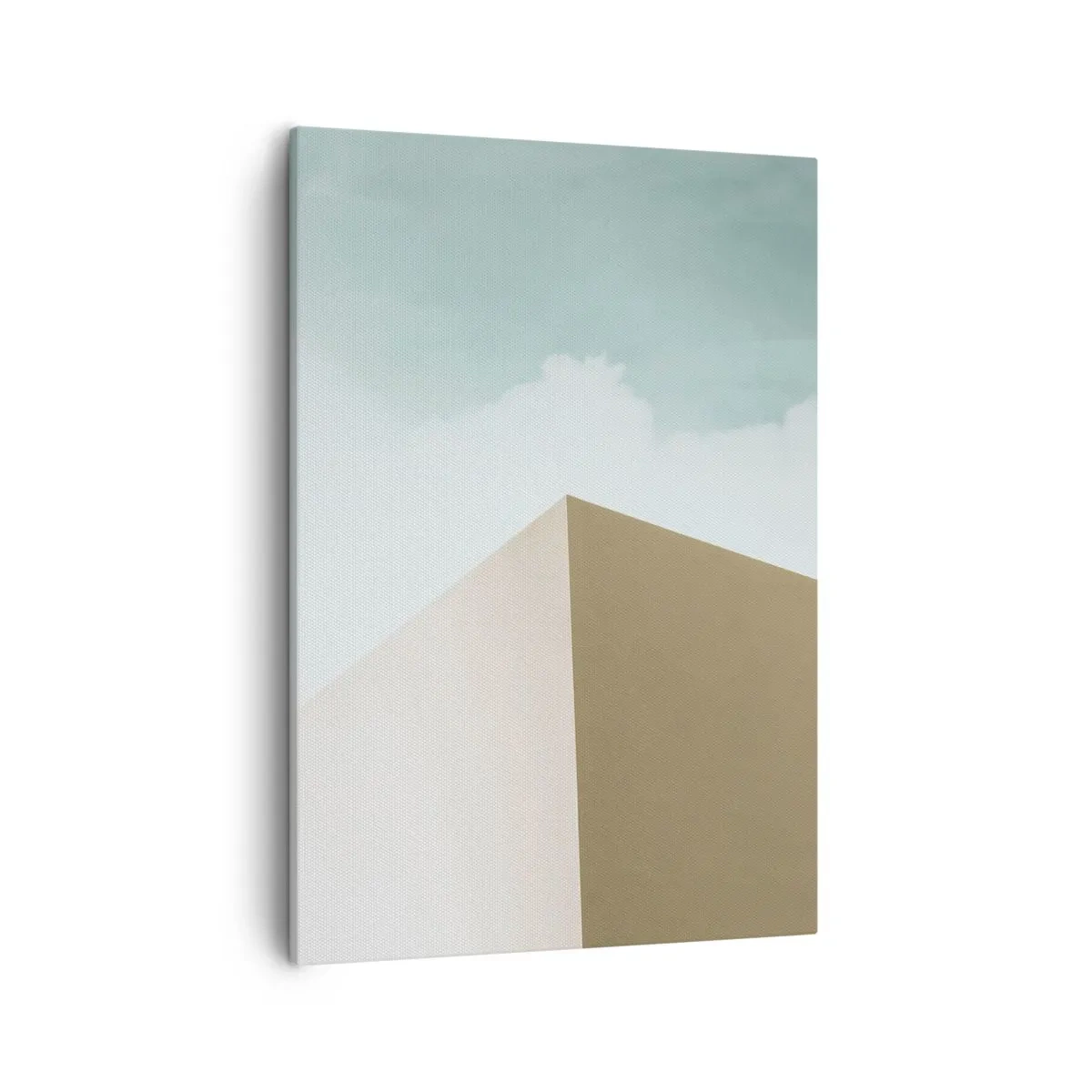 Lærredstryk - Billede på lærred - Geometri af en solrig sommer - 50x70 cm