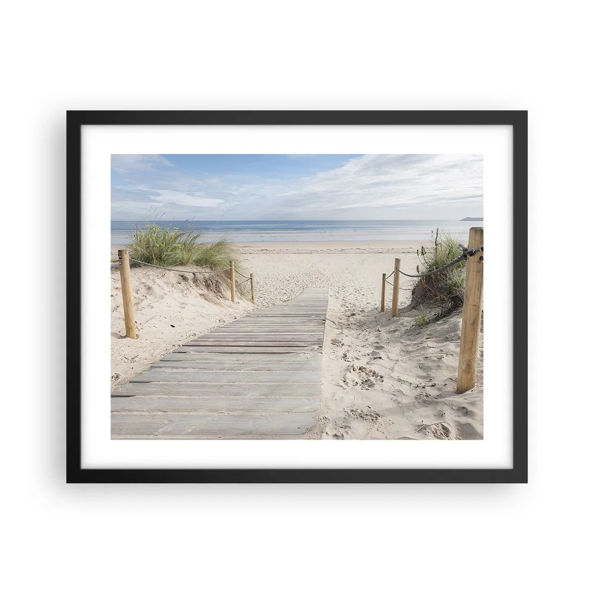 Plakat i sort ramme - Ud over horisonten - 50x40 cm