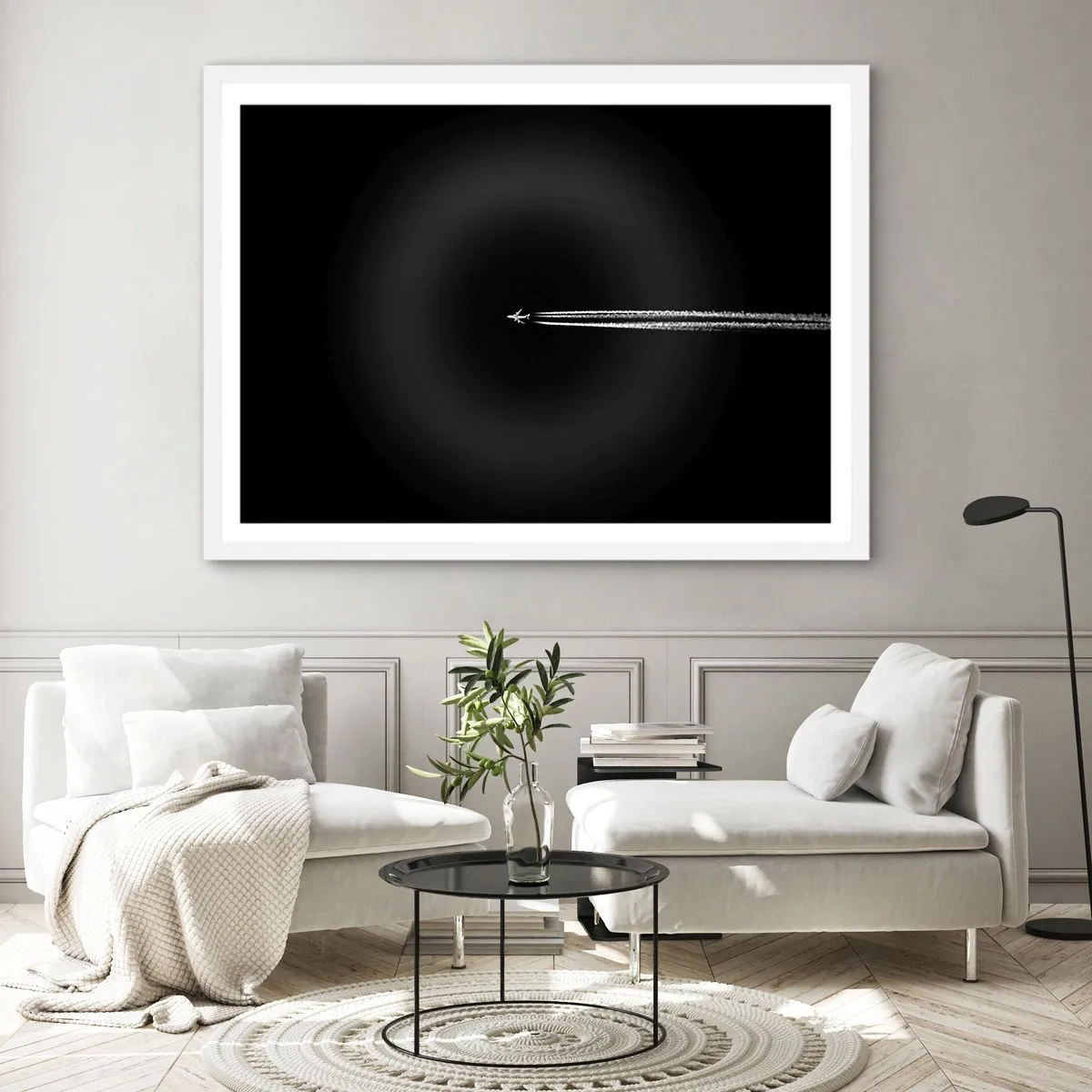 Plakat i hvid ramme - Ind i en anden dimension - 50x40 cm