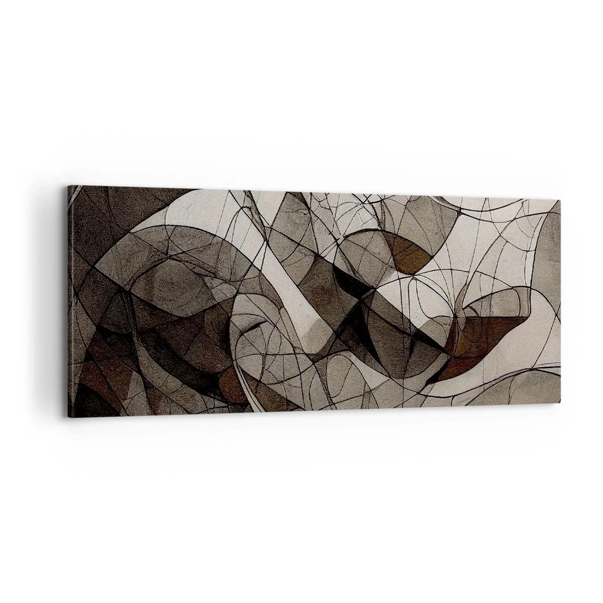 Lærredstryk - Billede på lærred - Cirkulation af jordens farver - 100x40 cm