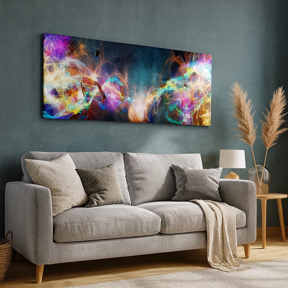 Lærredstryk - Billede på lærred - Glædeligt imod mørket - 30x30 cm